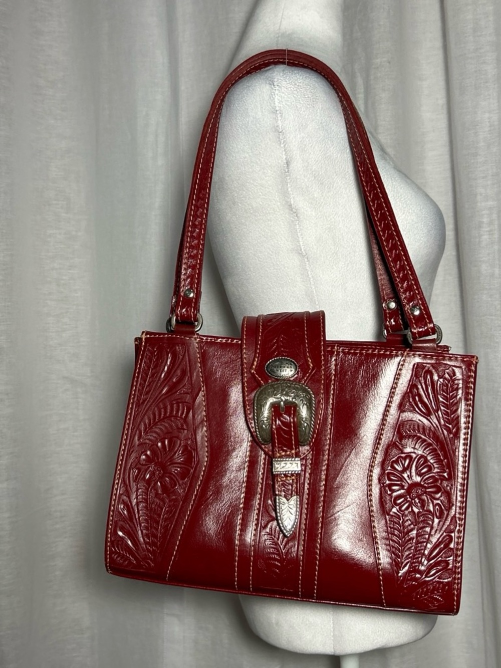 Vintage | American West | Handmade | 100% Genuine Leather | Purse